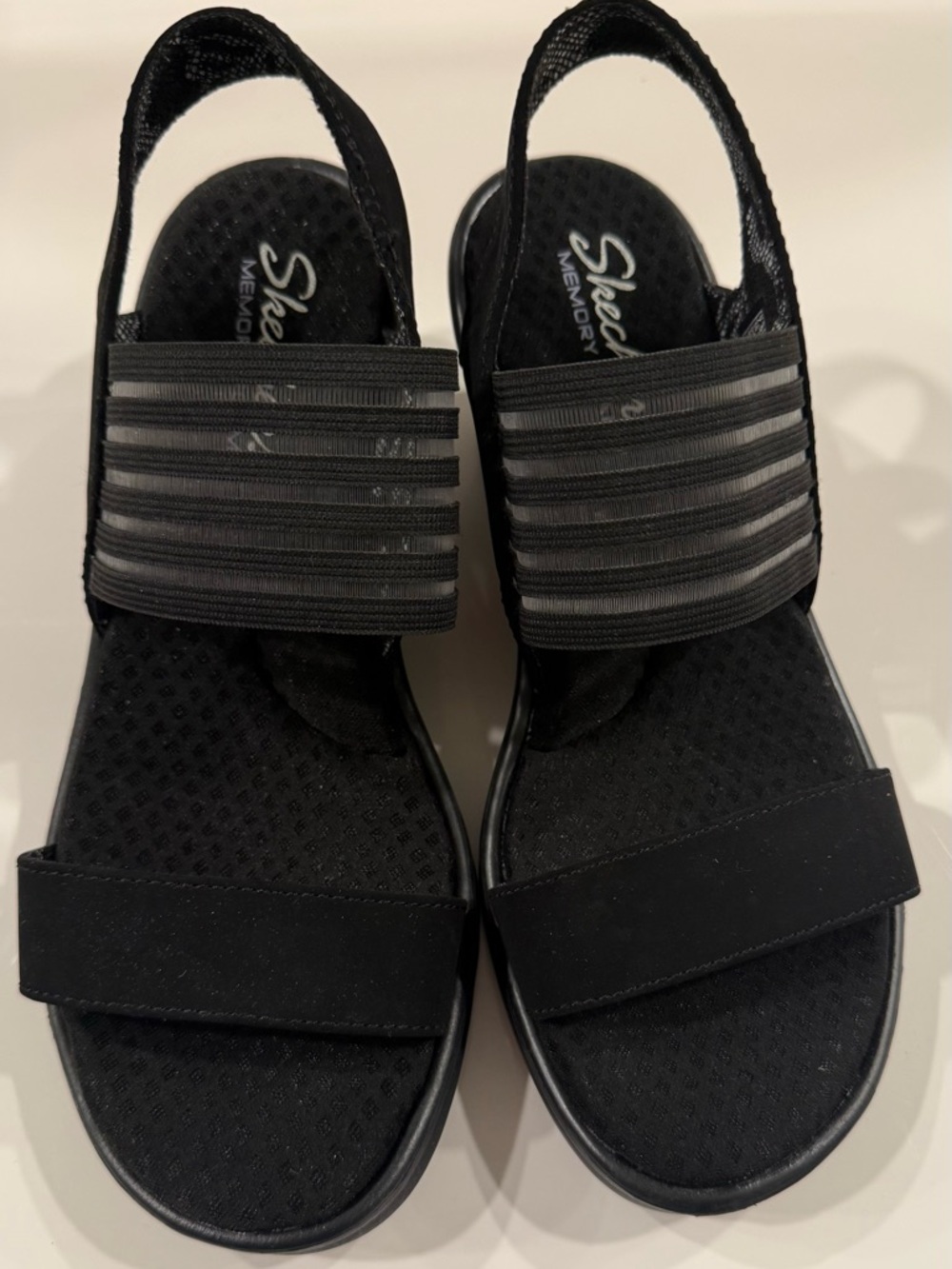 Skechers Black Women's Slingback Comfort Sandals